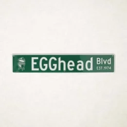 Big Green Egg Egghead Straatnaam Bord