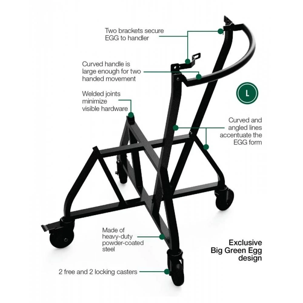 Big Green Egg IntEGGrated Onderstel Met Handler 3 Big Green Egg IntEGGrated Onderstel Met Handler - Afbeelding 3