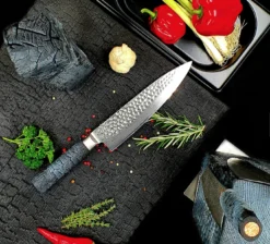 Cuttworxs Flamewood Koksmes Damaststaal VG10 7 Cuttworxs Flamewood Koksmes Damaststaal VG10 -Barbecue Benodigdheden Winkel cuttworxs flamewood koksmes damaststaal vg10 2