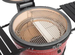 Kamado Joe Half Rond Rvs Grill Rooster -Barbecue Benodigdheden Winkel kamado joe half rond rvs grill rooster 3