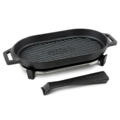 Ooni Gietijzeren Grizzler Pan Met Afneembare Greep En Houten Bord -Barbecue Benodigdheden Winkel ooni gietijzeren grizzler pan met afneembare greep 4