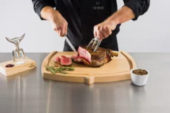 Tridens Brushed Fork & Goyon-Chazeau Cutting Set -Barbecue Benodigdheden Winkel tridens brushed fork goyon chazeau cutting set 2